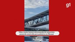 motociclista-e-filmado-trafegando-em-passarela-para-pedestres-na-rodovia-duca-serra,-no-ap